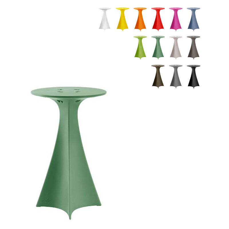 

Mesa alta de diseño moderno para bar de jardín Jet | Color: Verde Anís - Slide