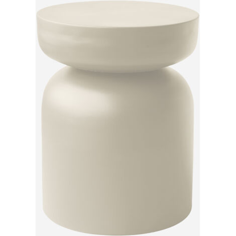 MESA AUXILIAR AURORA CREMA Ø35x43CM