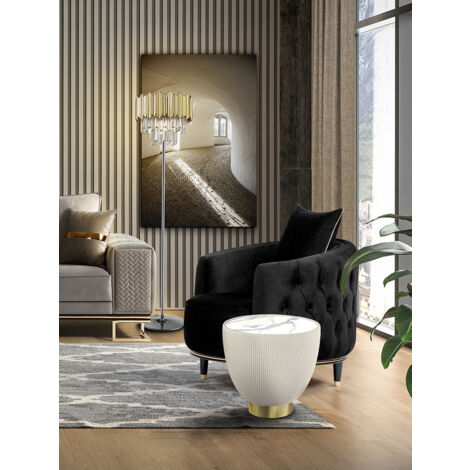 MESA AUXILIAR CANDY BLANCO-LATON