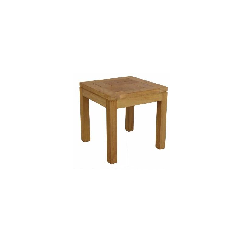 

Mesa Auxiliar Cuadrada de Teca Natural 45x45 cm