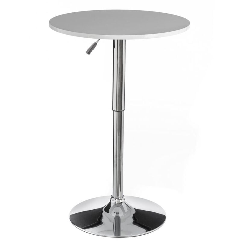 

Mesa auxiliar de acero blanca de 60x90 cm