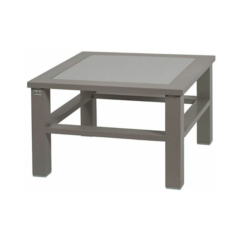 

Mesa Auxiliar de Aluminio en color Gris 64x64x37 cm