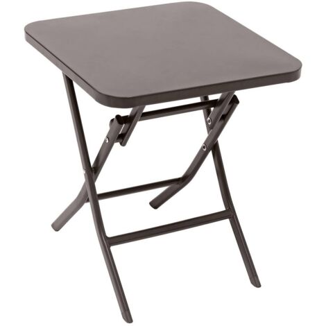 Mesa auxiliar de jardín cuadrada Greensboro tonka - 40 x 40 cm - Hespéride