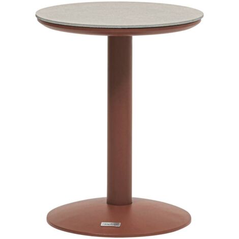 Mesa auxiliar de jardín Soletia 40x40x50cm caoba - Hespéride