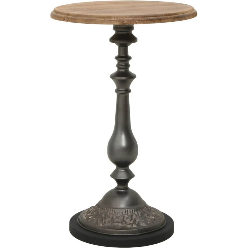 

Mesa auxiliar de madera de abeto maciza marrón 40x64 cm - Marrón