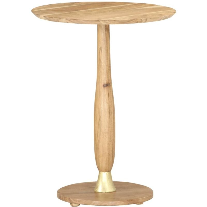 

Mesa auxiliar de madera maciza de acacia 45 cm