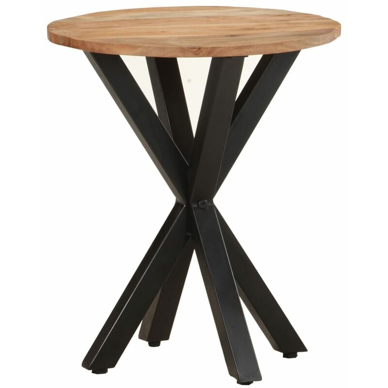 

Mesa auxiliar de madera maciza de acacia 48x48x56 cm