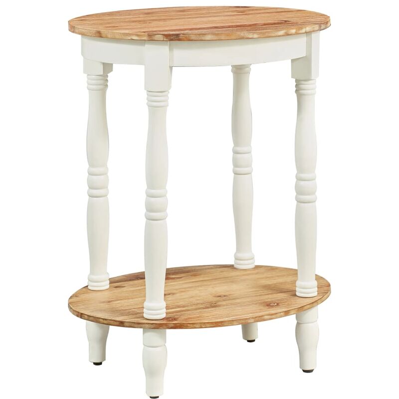

vidaXL Mesa auxiliar de madera maciza de acacia 50x40x66 cm - Marrón