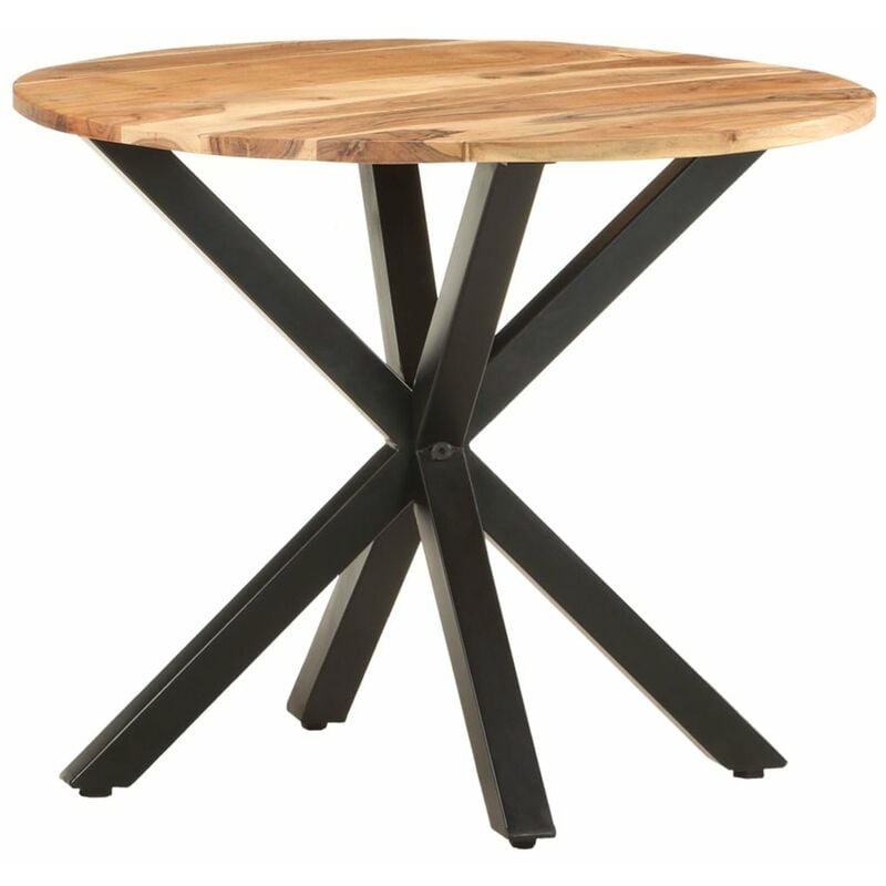 

Mesa auxiliar de madera maciza de acacia 68x68x56 cm