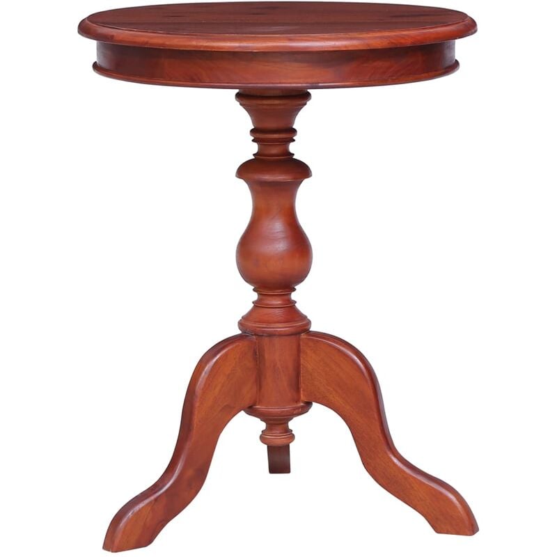 

Mesa auxiliar de madera maciza de caoba marron 50x50x65 cm