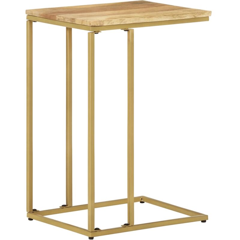 

Mesa auxiliar de madera maciza de mango 35x45x65 cm