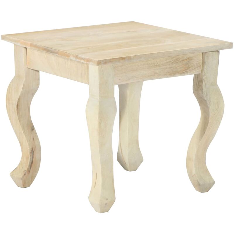 

Mesa auxiliar de madera maciza de mango 43x43x40 cm