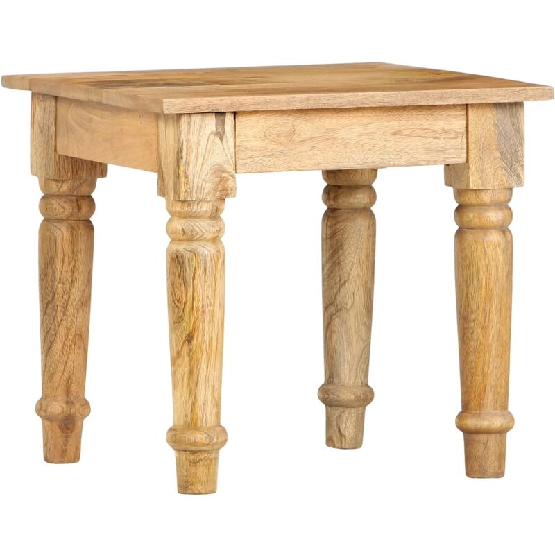

Mesa auxiliar de madera maciza de mango 43x43x40 cm