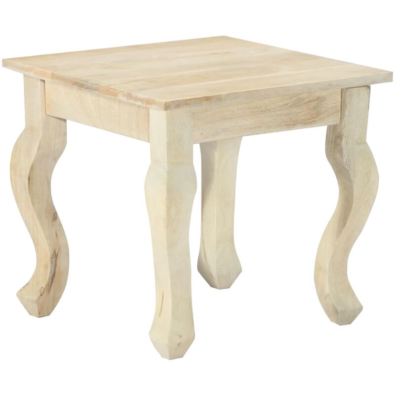 

Mesa auxiliar de madera maciza de mango 43x43x40 cm - Marrón