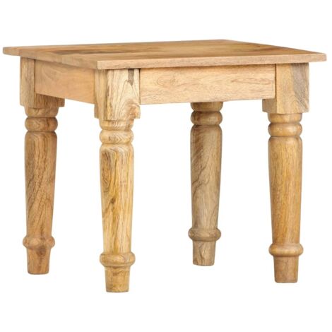 Mesa auxiliar de madera maciza de mango 43x43x40 cm vidaXL