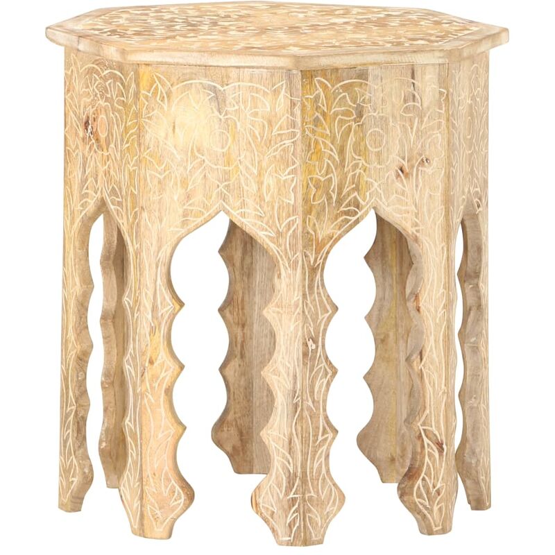 

Mesa auxiliar de madera maciza de mango Ø48 cm