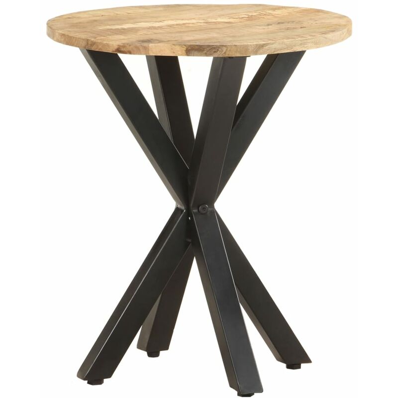 

Mesa auxiliar de madera maciza de mango 48x48x56 cm
