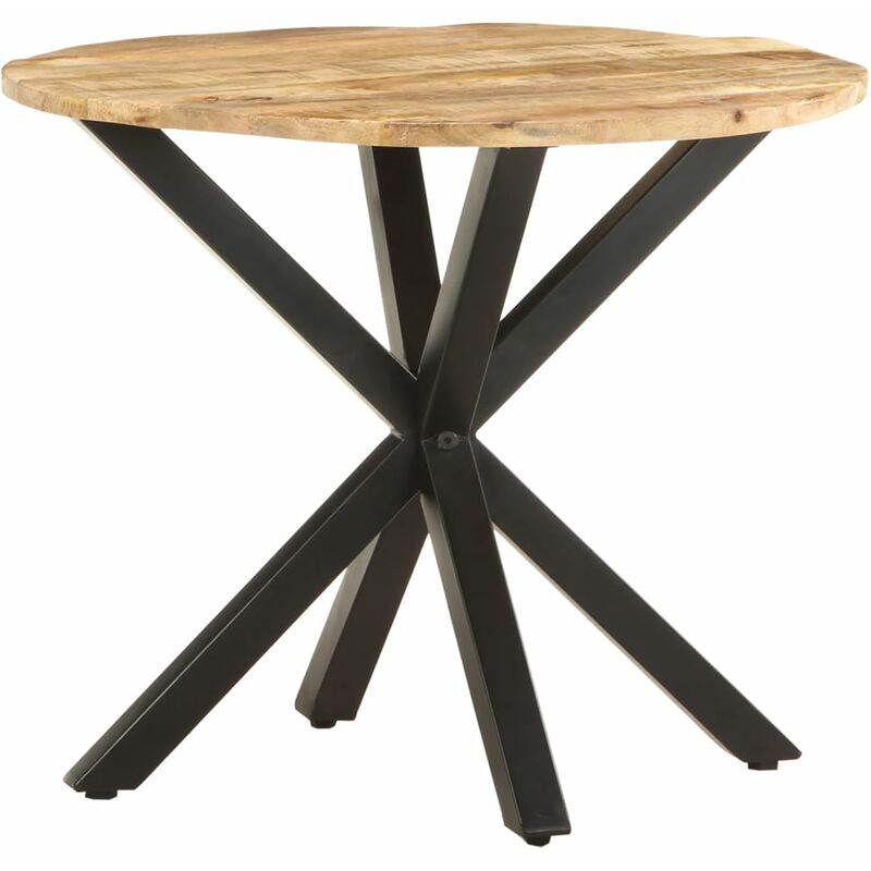 

Mesa auxiliar de madera maciza de mango 68x68x56 cm