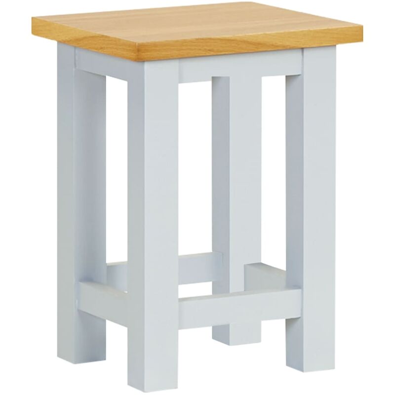 

Mesa auxiliar de madera maciza de roble 27x24x37 cm