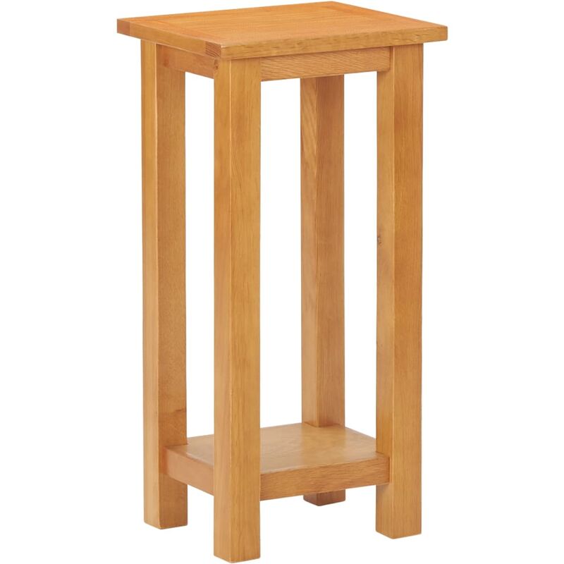 

Mesa auxiliar de madera maciza de roble 27x24x55 cm