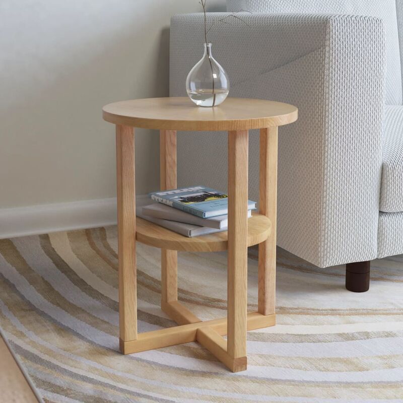 

Mesa auxiliar de madera maciza de roble 40x50 cm