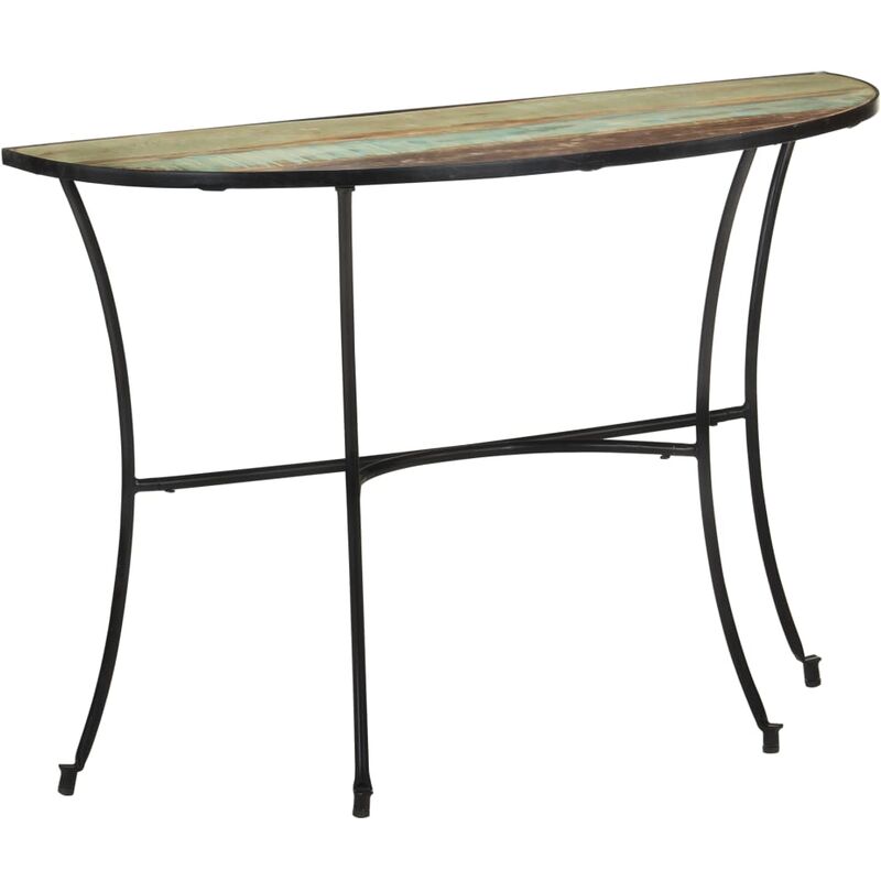 

Mesa auxiliar de madera maciza reciclada 110x40x77 cm - Marrón