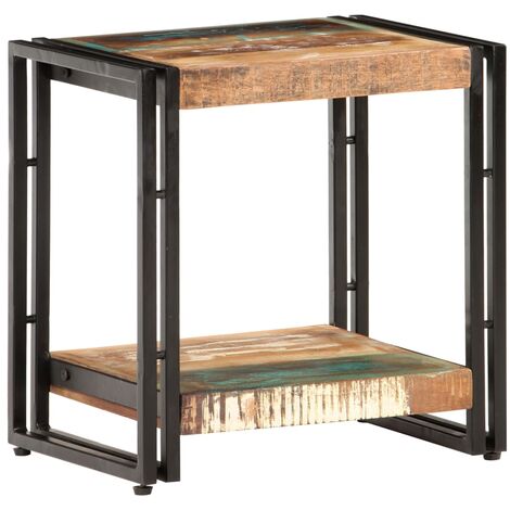 Mesa auxiliar de madera maciza reciclada 40x30x40 cm vidaXL