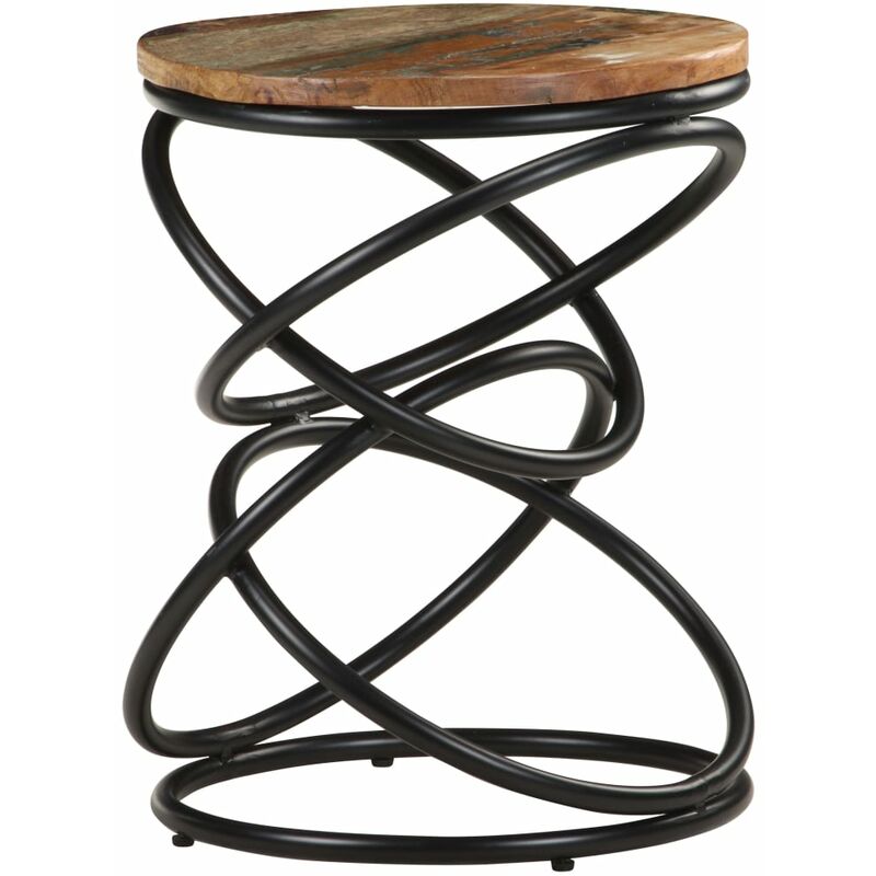 

Mesa auxiliar de madera maciza 40x40x52 cm de reciclada - Marrón - Vidaxl