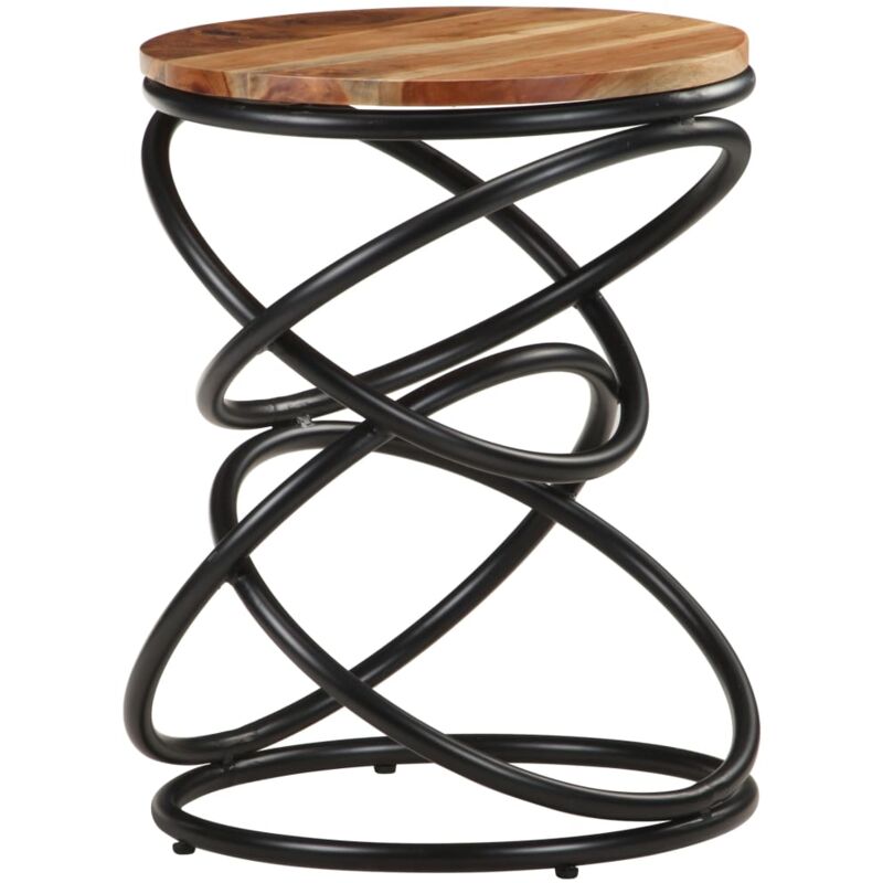 

Mesa auxiliar de madera maciza 40x40x52 cm de acacia - Marrón - Vidaxl