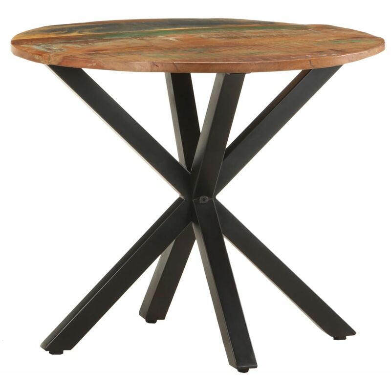 

Mesa auxiliar de madera maciza reciclada 68x68x56 cm