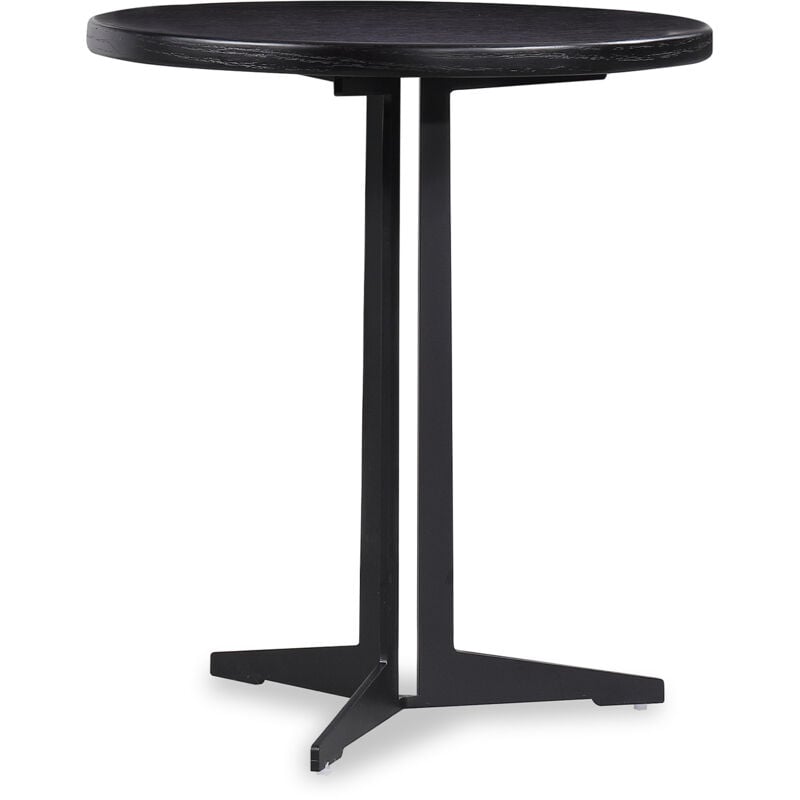 

Mesa Auxiliar de Madera y Metal Redonda Big Oslo Pärumm Negra Ø50x53 cm