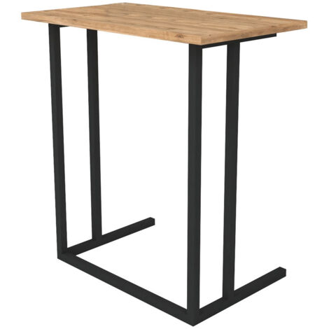 Mesa Auxiliar De Metal Cuadrada 66X60X36 Safir