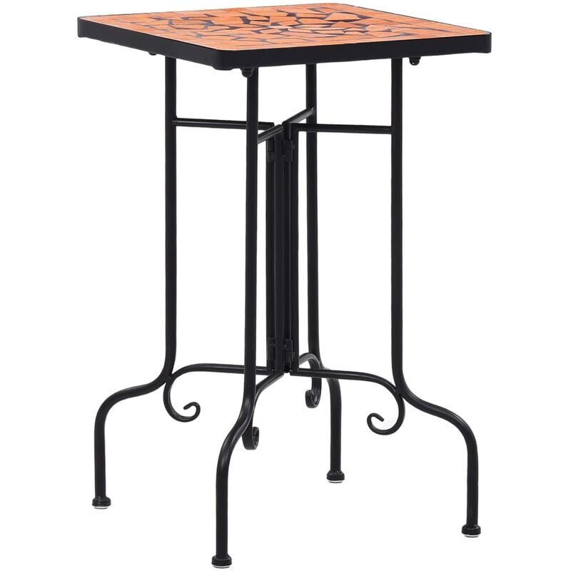 

Mesa auxiliar de mosaico ceramica terracota