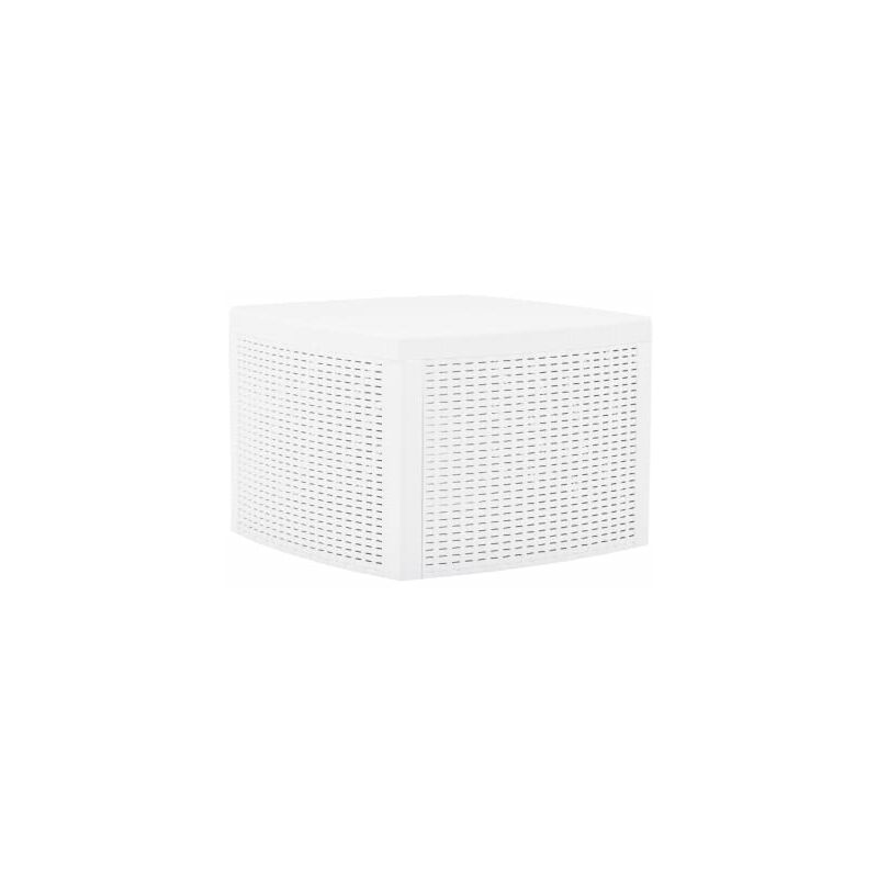 

Mesa auxiliar de plastico blanco 54x54x36,5 cm