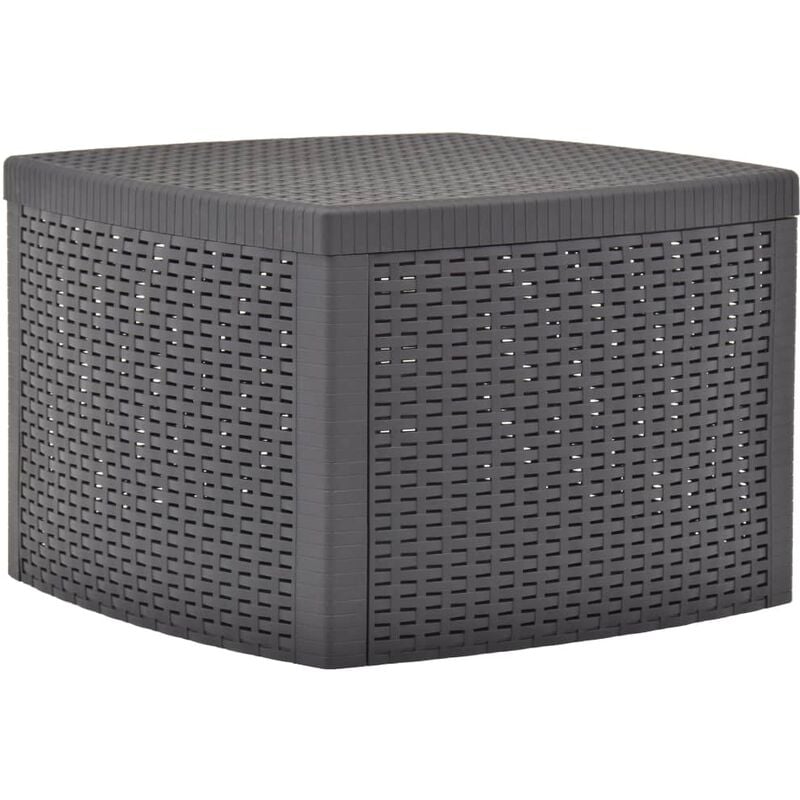 

Mesa auxiliar de plástico color moca 54x54x36,5 cm