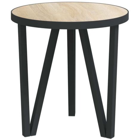 Mesa auxiliar de soporte para plantas ø35 cm MDF y acero pintado en polvo DEC032581