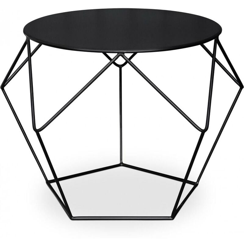 

Mesa auxiliar Diamond Negro Acero, Metal