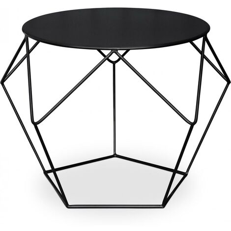 Mesa Auxiliar Diamond - Metal Negro - Acero, Metal