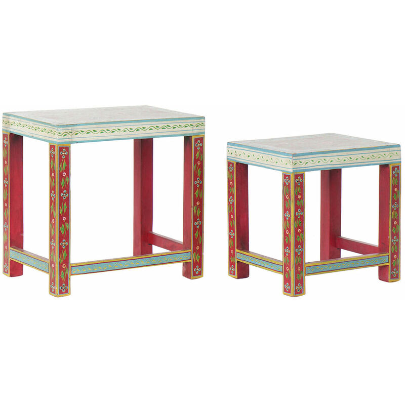 

Mesa auxiliar DKD Home Decor Acrílico Madera de mango (2 pcs) (45 x 30 x 45 cm) (34 x 25.5 x 37.5 cm)