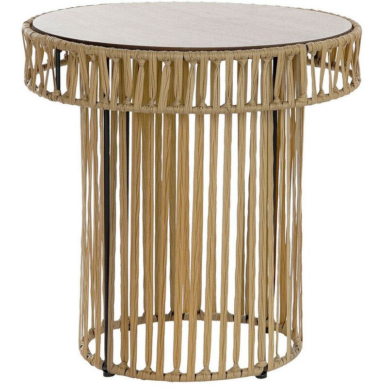 

Mesa Auxiliar DKD Home Decor Algodón Metal Madera MDF (60.5 x 60.5 x 61 cm)