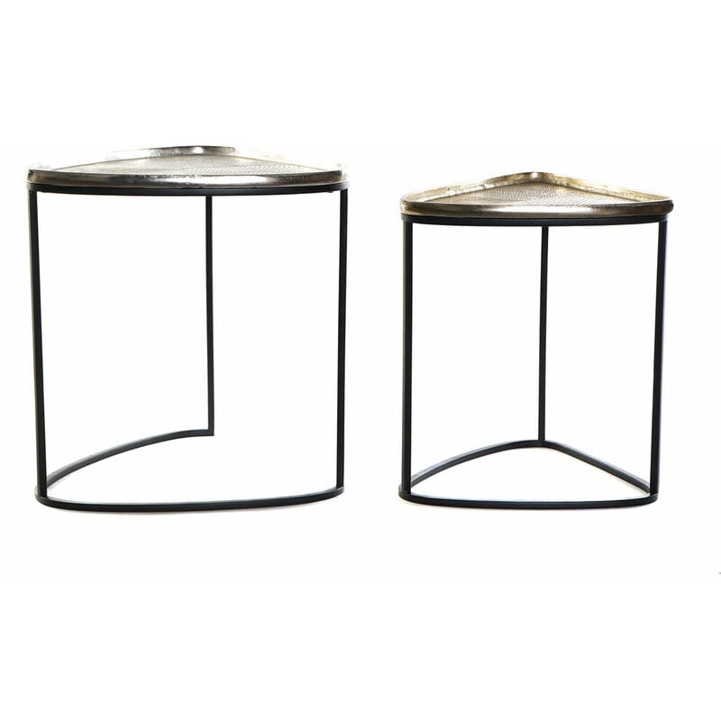 

Mesa auxiliar DKD Home Decor Aluminio (50 x 47 x 53 cm) (40 x 37.5 x 47 cm) (2 pcs)