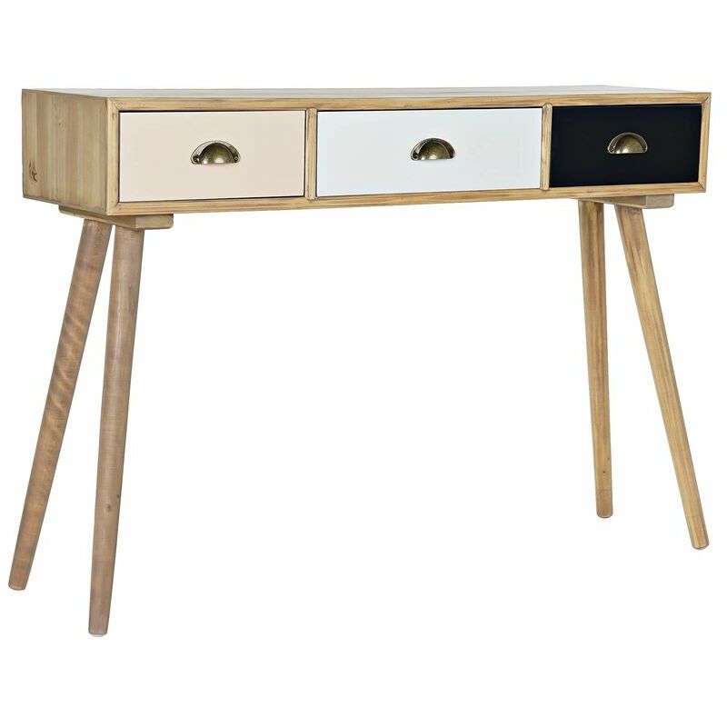 

Mesa auxiliar DKD Home Decor Blanco Madera Azul marino Madera MDF Rosa claro (110 x 30 x 78 cm)