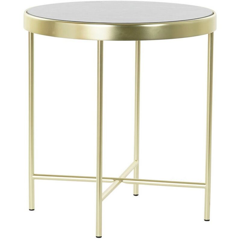 

Mesa auxiliar DKD Home Decor Cristal Acero (42 x 42 x 46 cm)