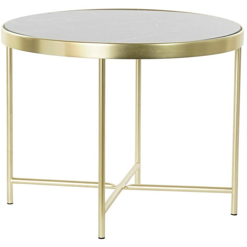 

Mesa auxiliar DKD Home Decor Cristal Acero (60 x 60 x 46 cm)