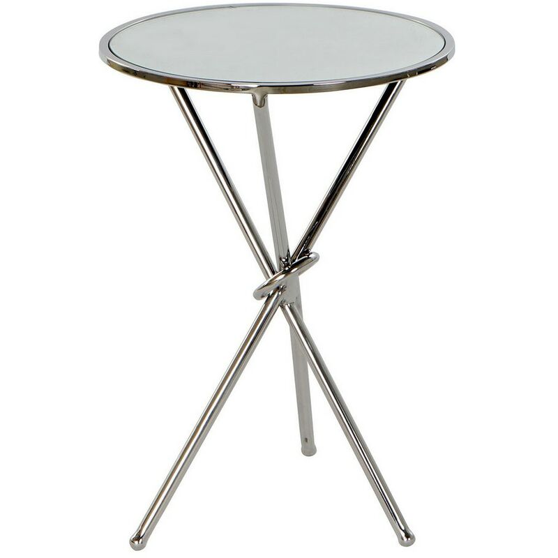 

Mesa auxiliar DKD Home Decor Cristal Acero Plateado (37 x 37 x 53.5 cm)