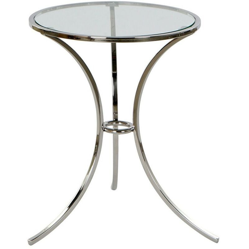 

Mesa auxiliar DKD Home Decor Cristal Acero Plateado (40.5 x 40.5 x 52 cm)