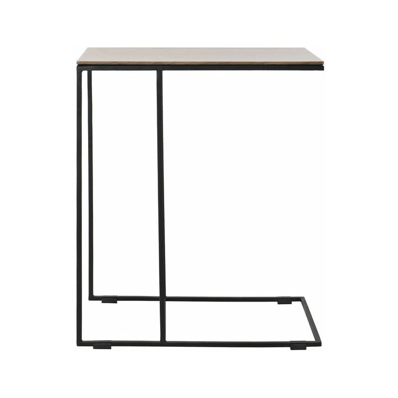 

Mesa auxiliar DKD Home Decor Marrón Negro Madera Metal (50 x 30 x 61 cm)