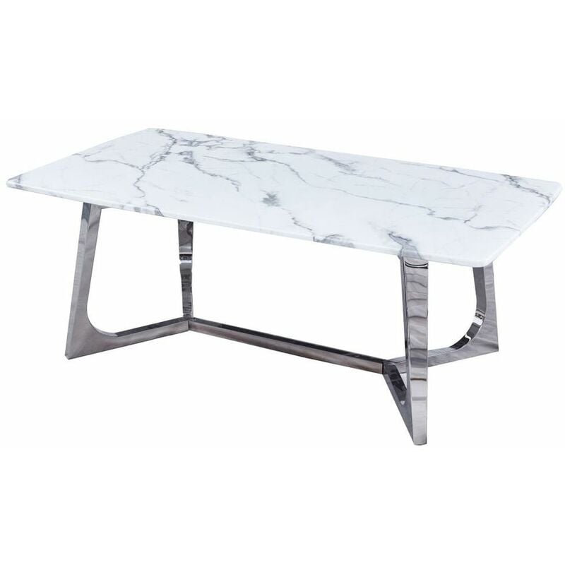 

Mesa auxiliar DKD Home Decor Mármol Acero (127 x 70 x 43 cm)