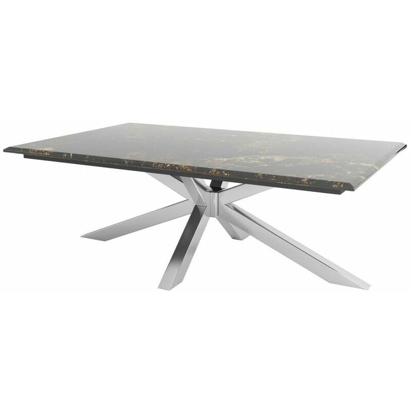 

Mesa auxiliar DKD Home Decor Mármol Acero (130 x 80 x 45 cm)