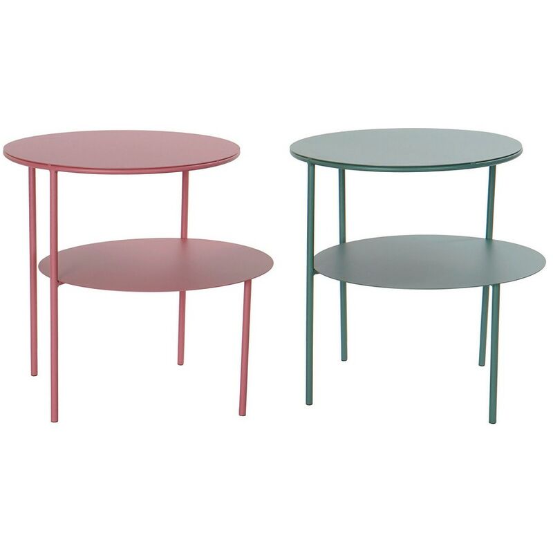 

Mesa Auxiliar DKD Home Decor Metal (2 pcs) (49 x 42 x 45 cm)